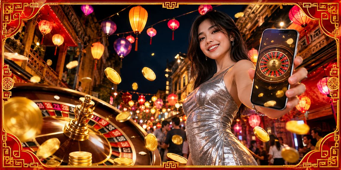 Người chơi roulette tại Hà Nội dưới ánh đèn lồng đỏ lung linh